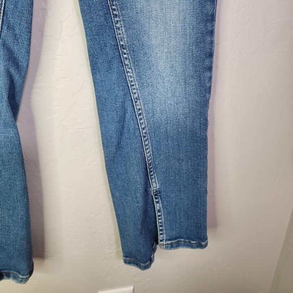 ZARA Hi-Rise Front Side Slit Ankle Cropped Jeans Size 6 - Picture 3 of 10
